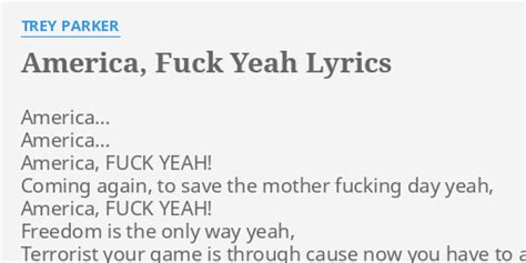 america fuck yeah lyrics